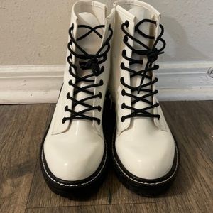 Slightly used combat boots
